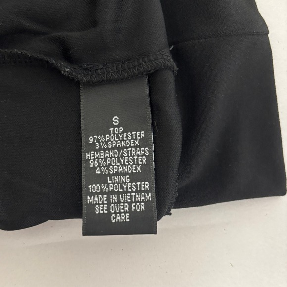 Y2K Vtg 90s AGB Black Ruffle Sleeveless Tank Top Women's Size S Chic - Picture 4 of 5